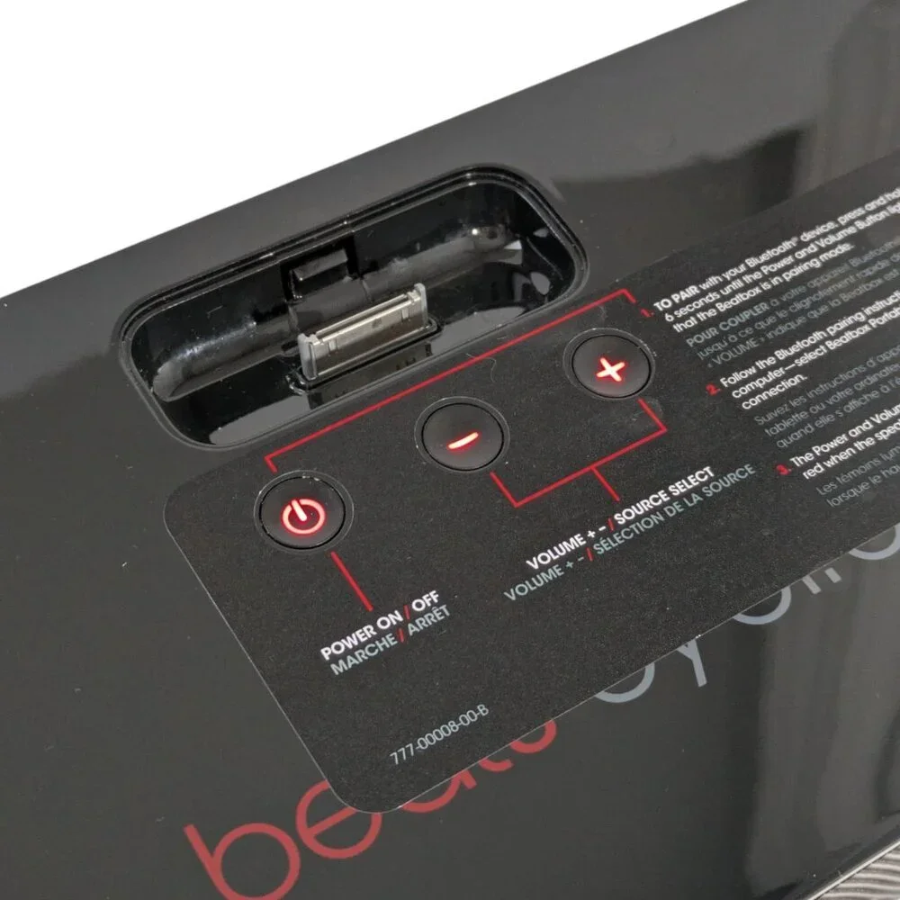 Beats by Dre Beatbox Portable Bluetooth Speaker Tested READ Black Red - Picture 7 of 13